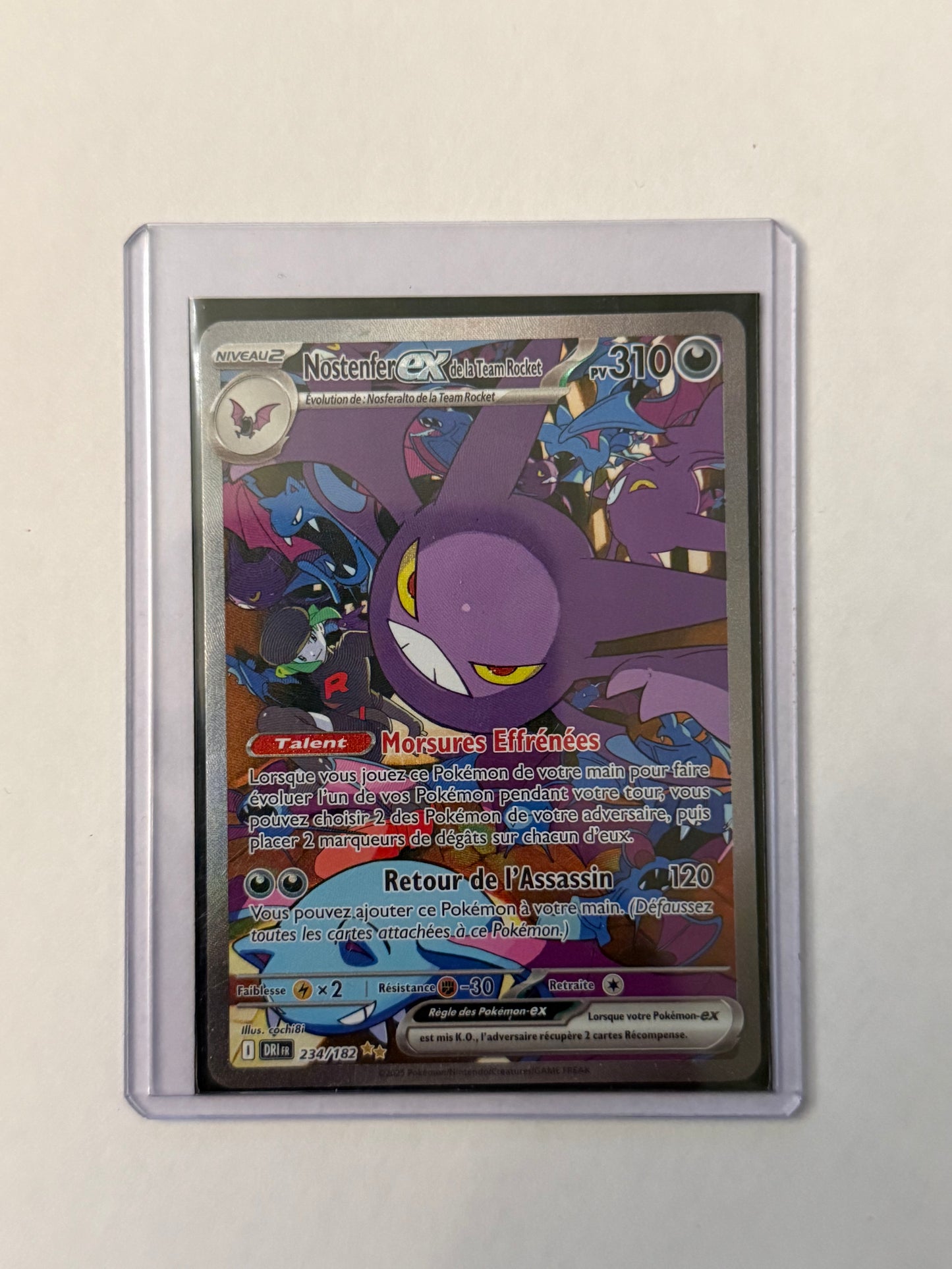 Carte Pokémon ALT Nostenfer (EV10 234) Mint Française + 1 carte mystère
