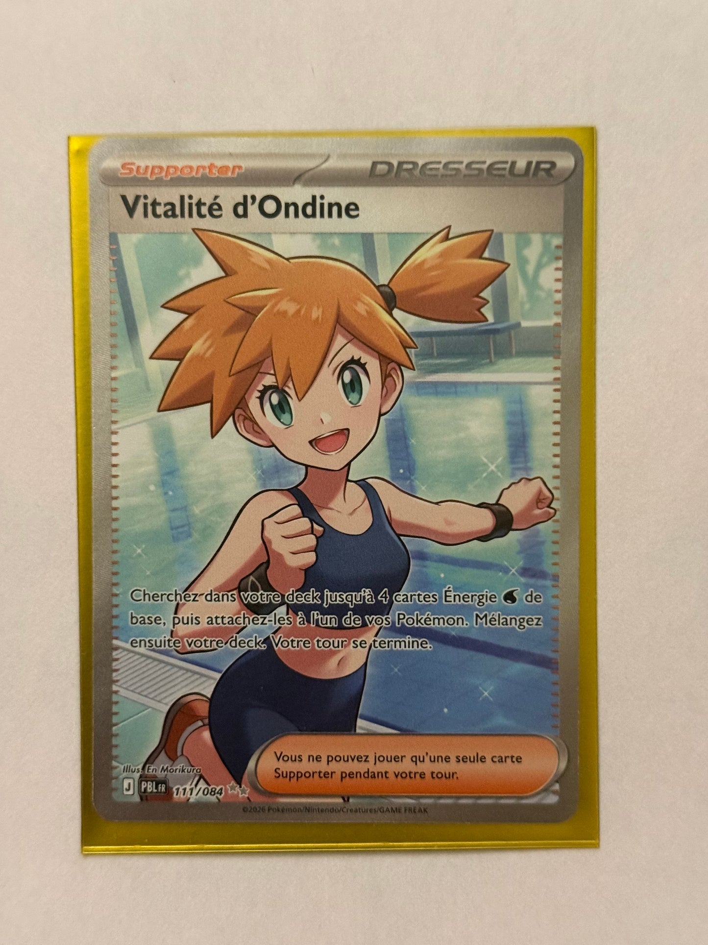 Carte Pokémon FA Ondine (M5 111) Mint Française + 1 carte mystère