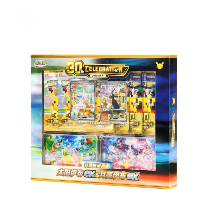 Coffret Pokemon 30 Ans Celebration Premium Deck Set Mentali & Noctali (M6a) Scellé Chinois + 1 carte mystère offerte {Livraison à partir du 21 septembre}
