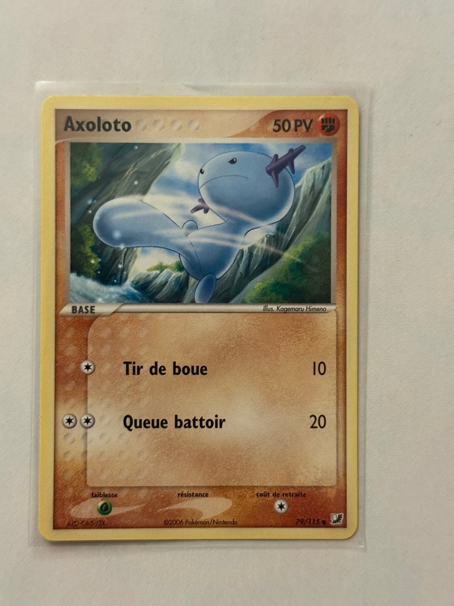 Carte Pokémon Axoloto (79/115) 2006 Nearmint Française + 1 carte mystère