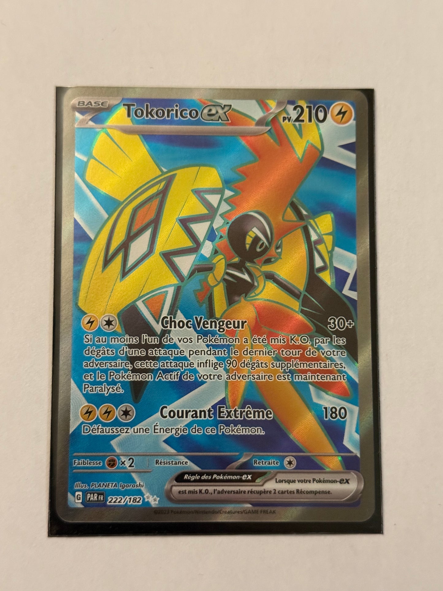 Carte Pokémon FA Tokorico (Ev4 222) Mint Française + 1 carte mystère