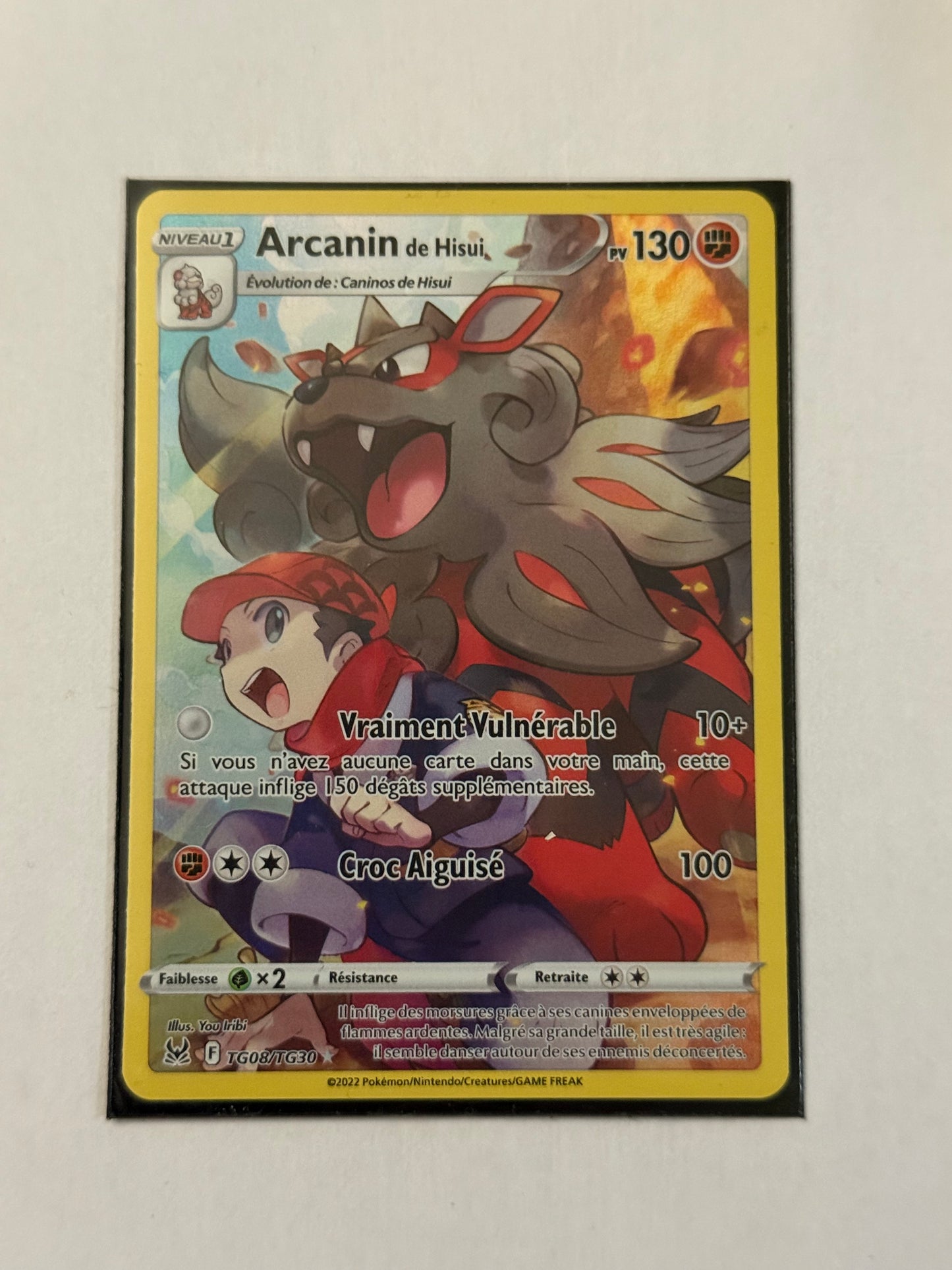 Carte Pokémon TG Arcanin (Eb12 Tg08) Mint Française + 1 carte mystère