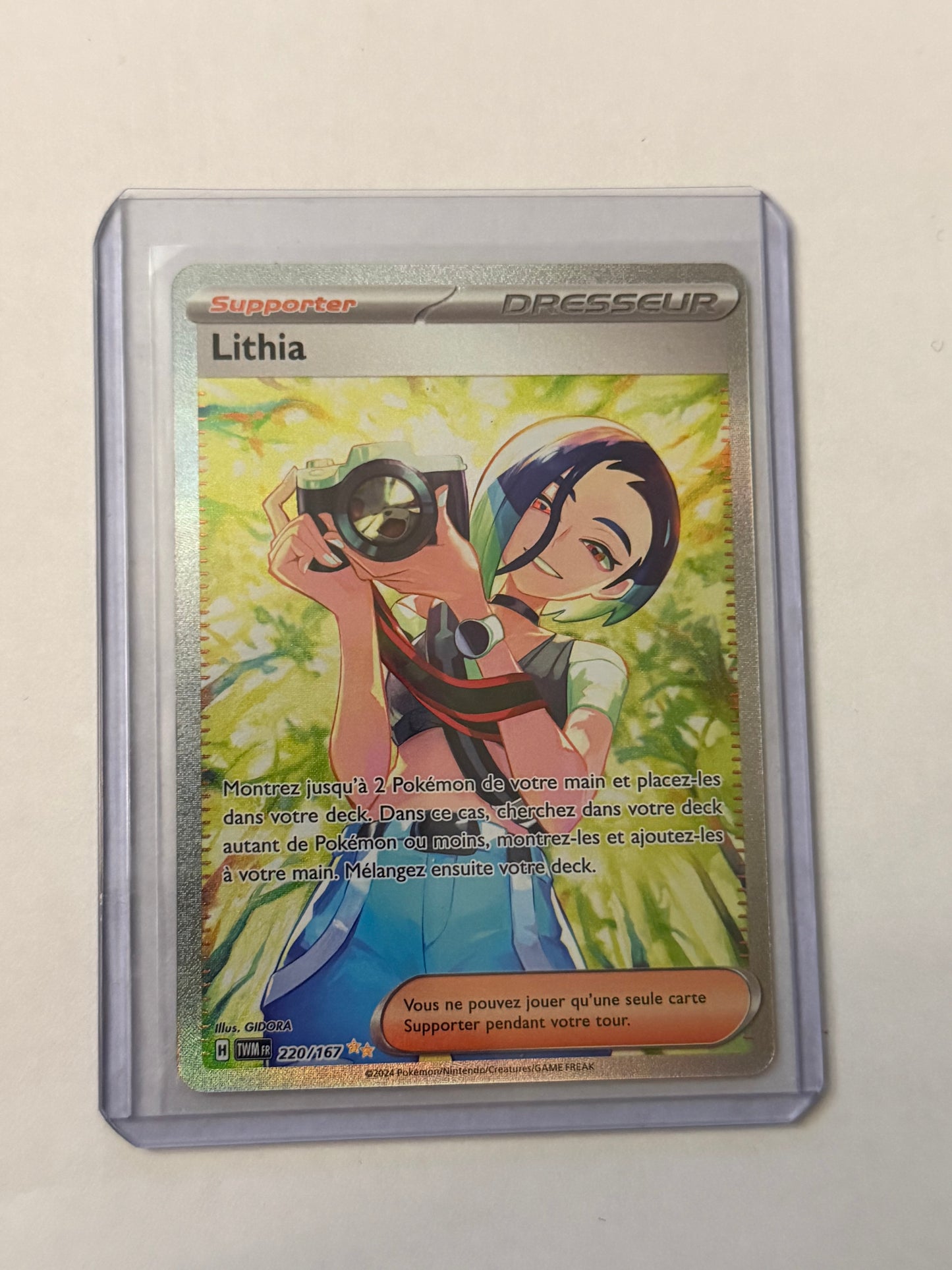 Carte Pokémon ALT Lithia (Ev6 220) Mint Française + 1 carte mystère