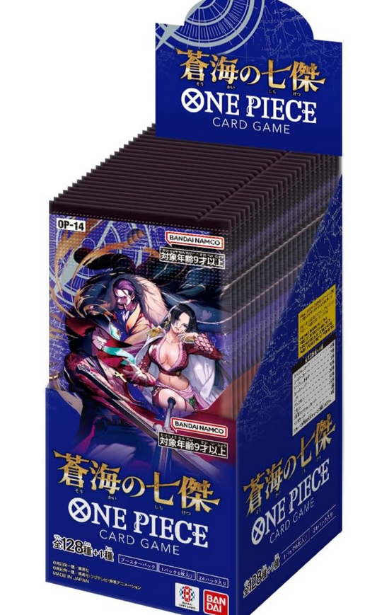 Display One Piece OP14 24 Boosters The Azure Sea’s Seven Japonais Scellé