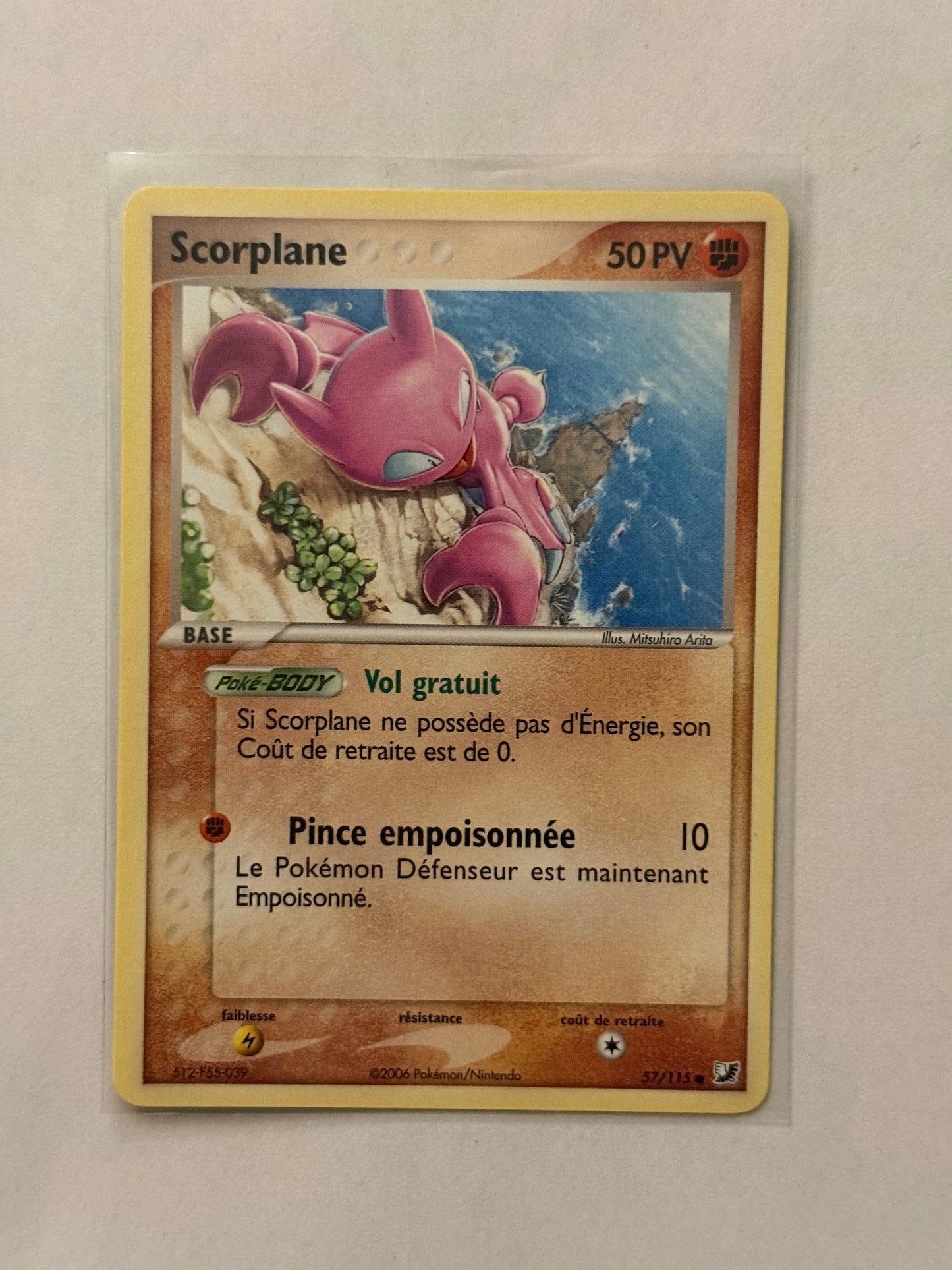 Carte Pokémon Scorplane (57/115) 2006 Nearmint Française + 1 carte mystère