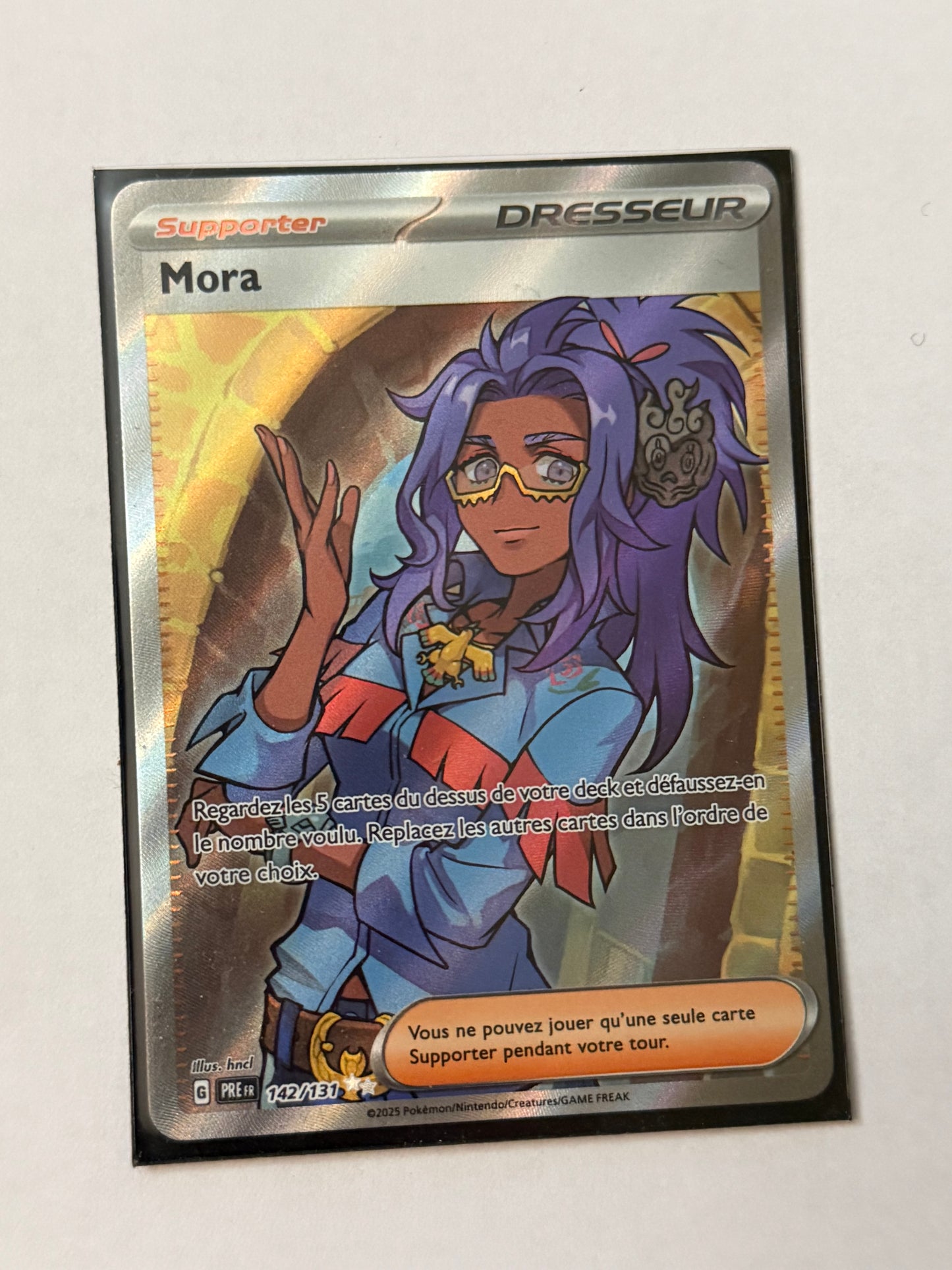 Carte Pokémon FA Mora (Ev8.5 142) Mint Française + 1 carte mystère