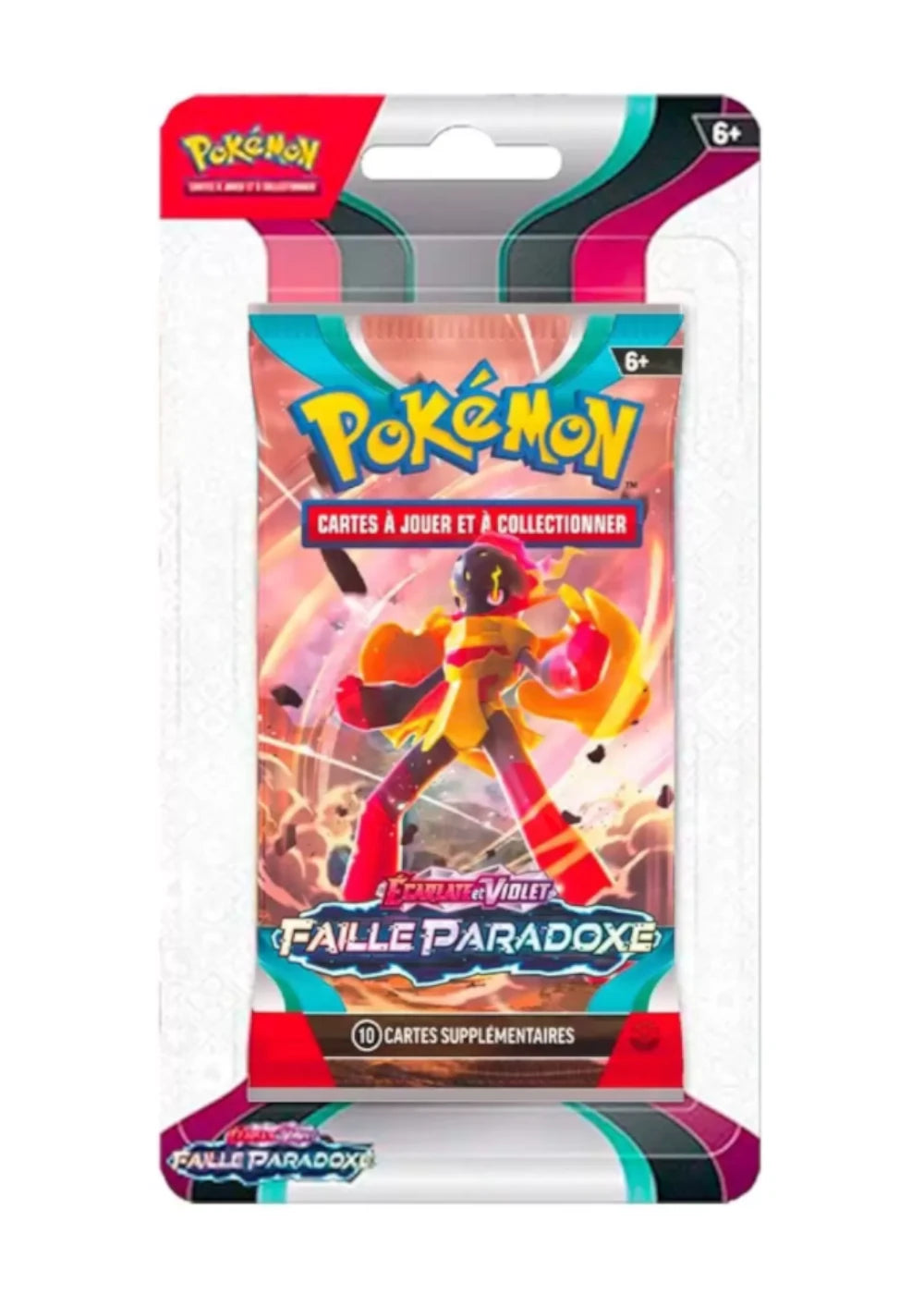 Booster Blister Pokémon Faille Paradoxe (EV4) scellé Français + 1 carte mystère