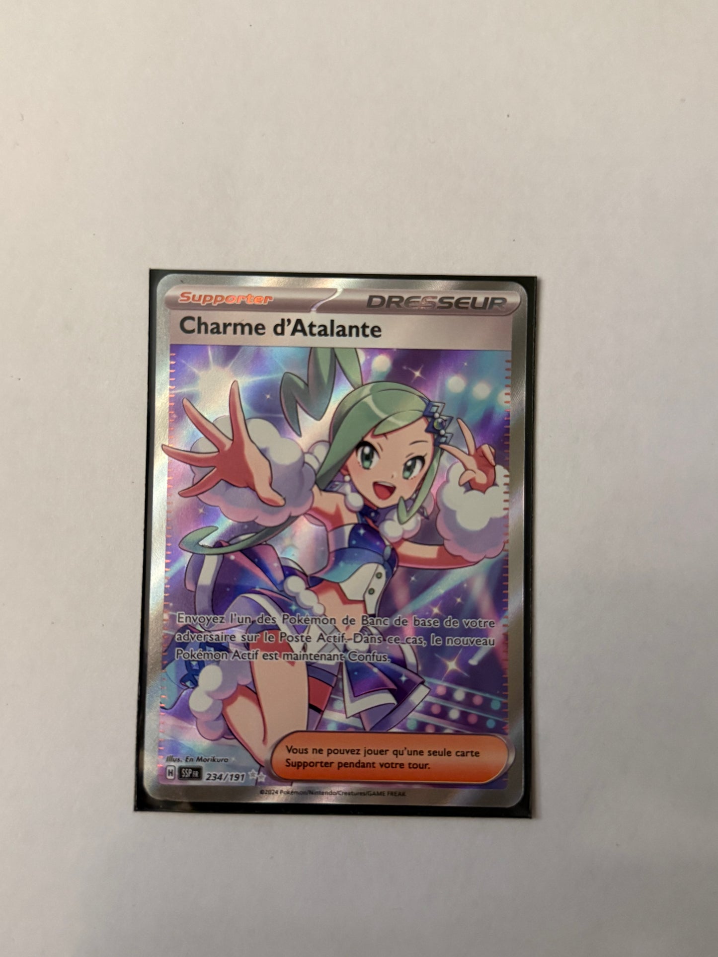 Carte Pokémon FA Atalante (EV8 234) Mint Française + 1 carte mystère