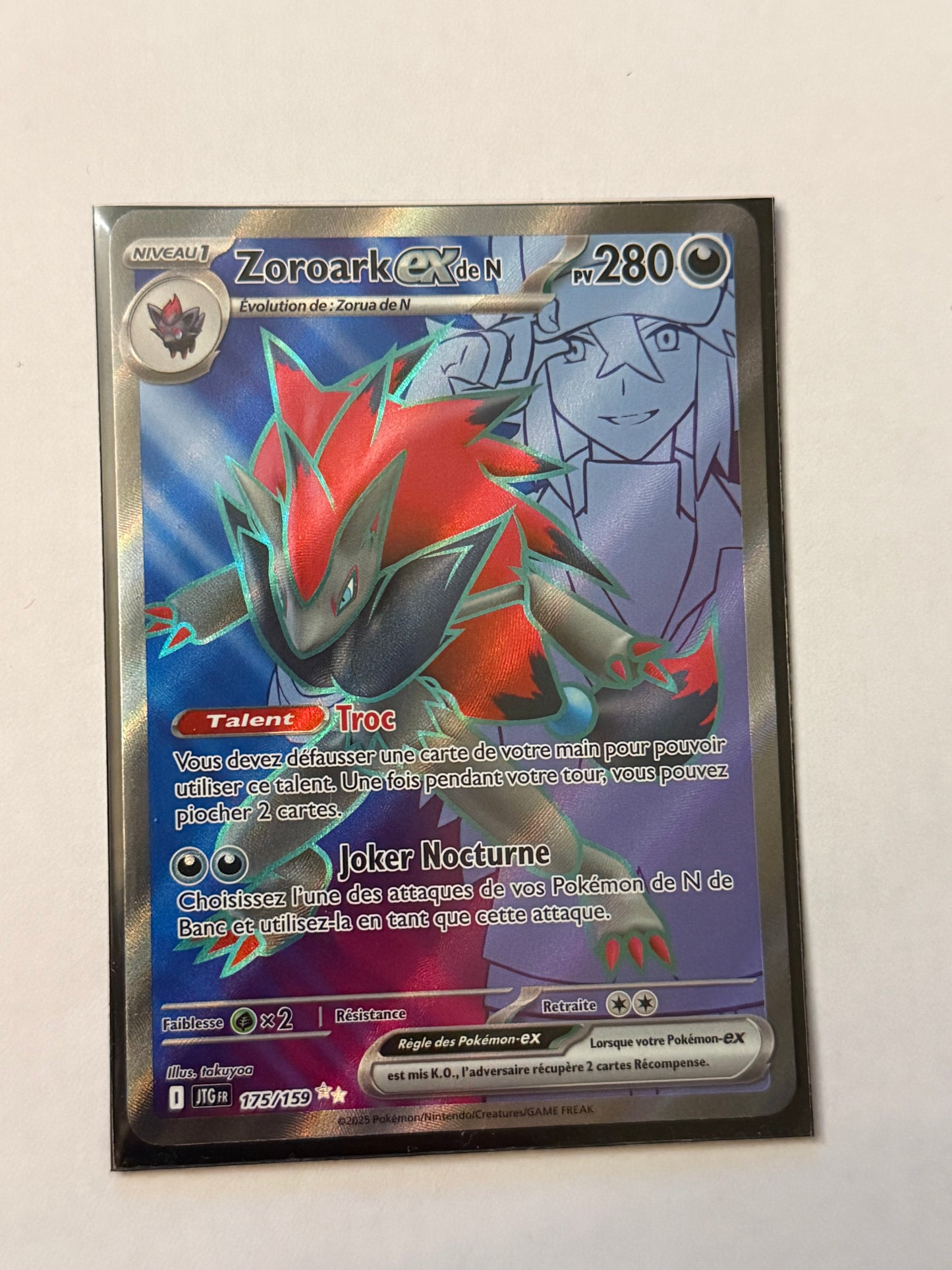Carte Pokémon FA Zoroark (Ev9 175) Mint Française + 1 carte mystère