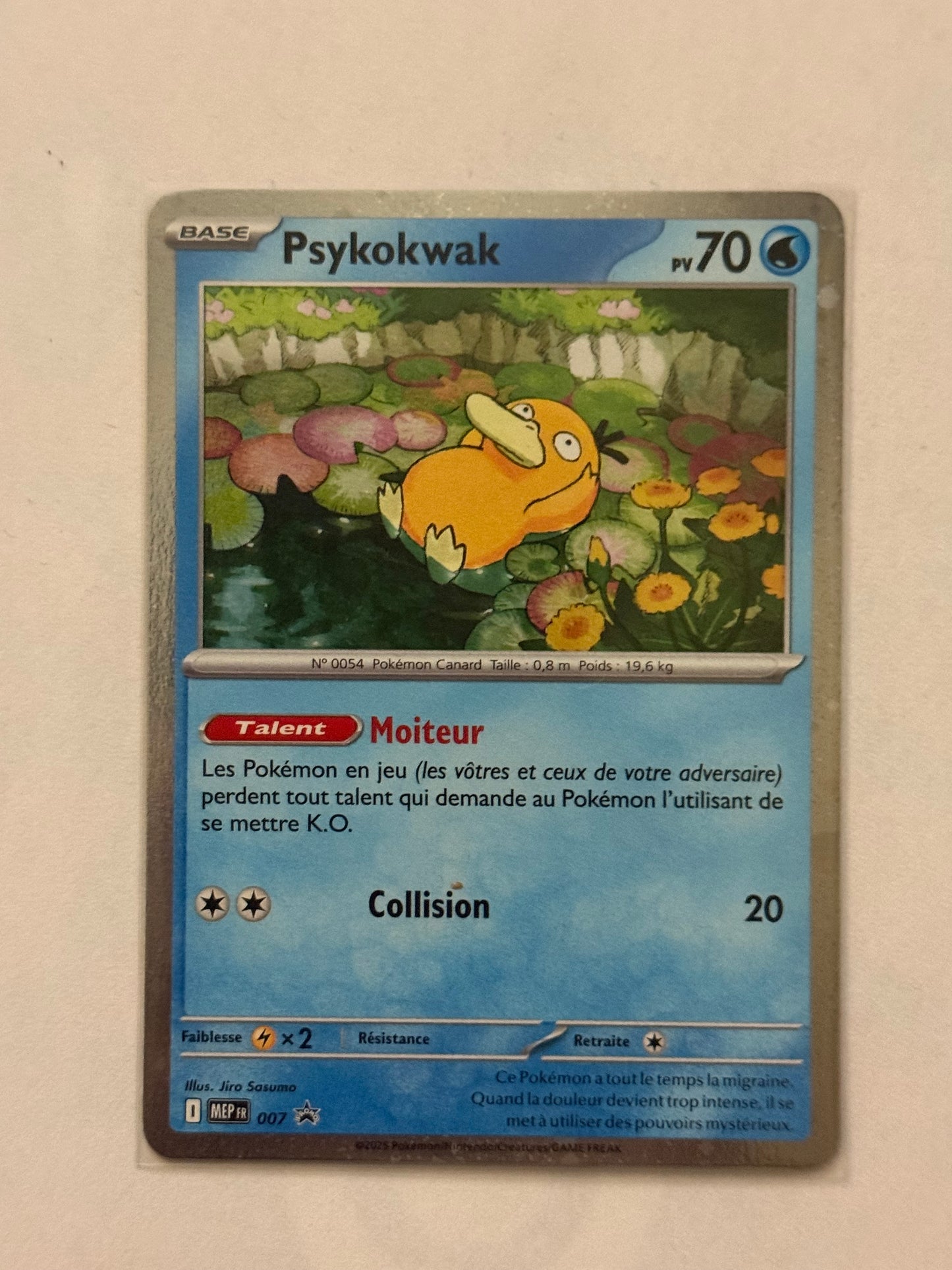 Carte Pokémon Promo Psykokwak (007) Mint Française + 1 carte mystère