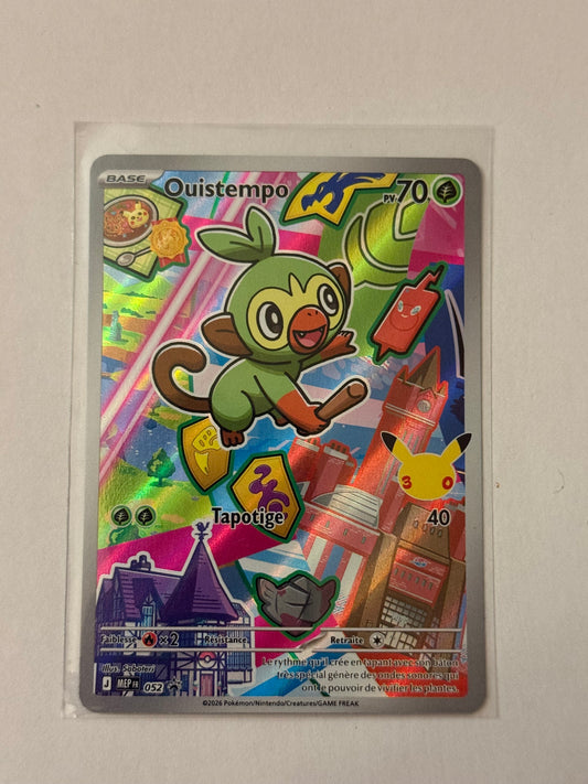 Carte Pokemon Promo Ouistempo (30ans 052) Mint Française + 1 carte mystère offerte