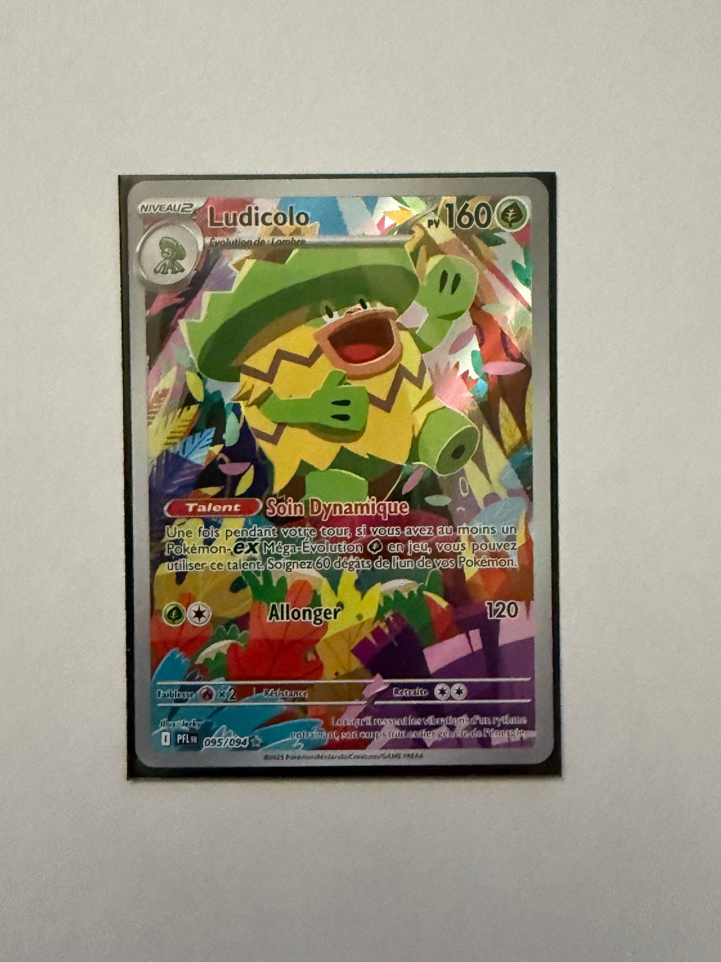 Carte Pokémon AR Ludicolo (Me2 095) Mint Française + 1 carte mystère