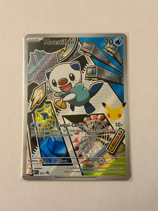 Carte Pokemon Promo Moustillon (30ans 051) Mint Française + 1 carte mystère offerte