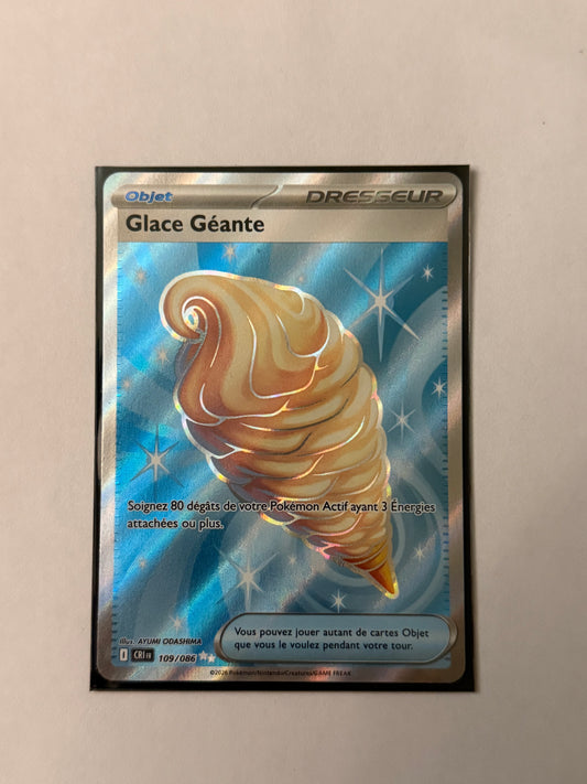 Carte Pokémon FA Glace géante (M4 109) Mint Française + 1 carte mystère