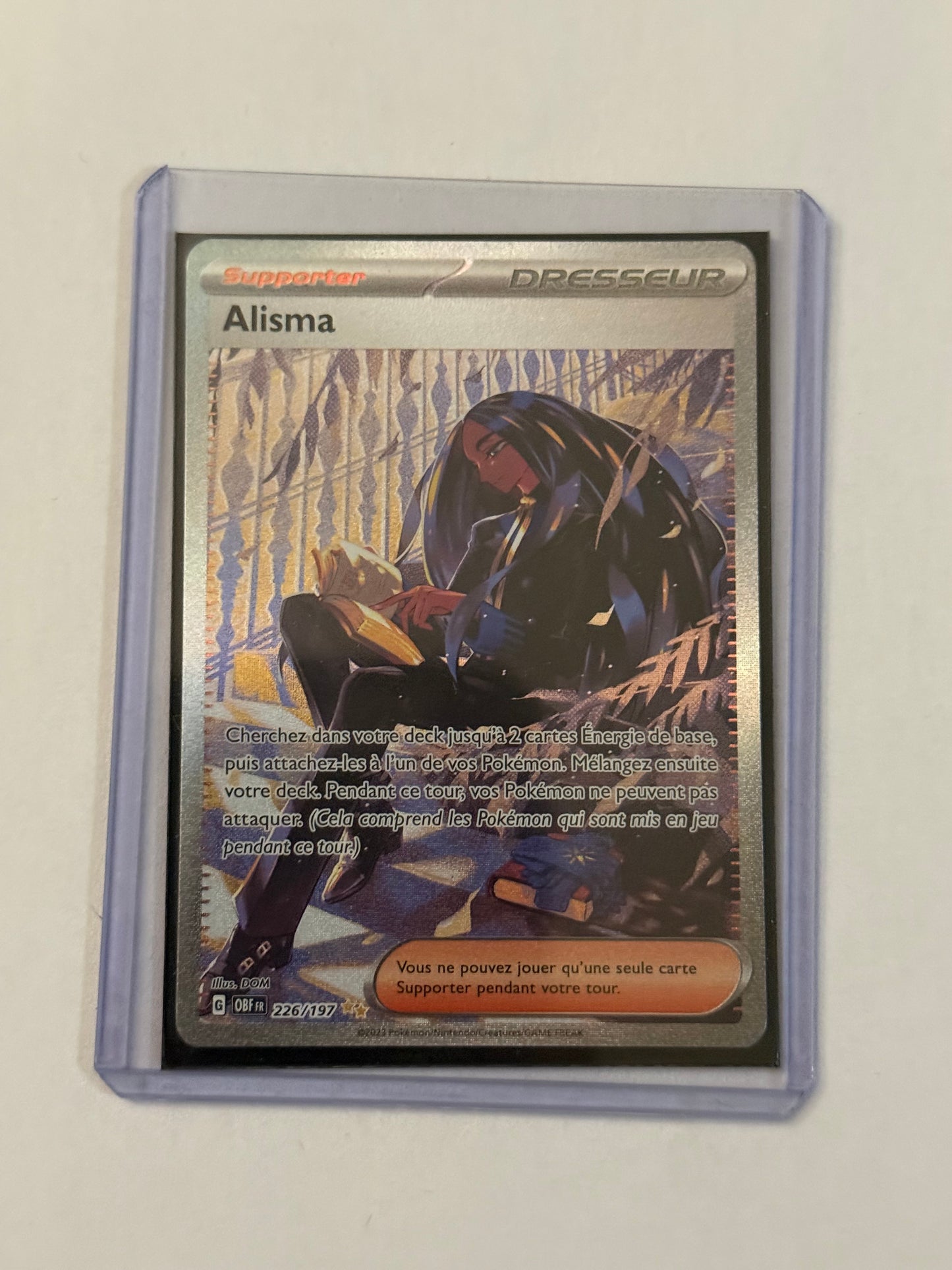 Carte Pokémon FA Alisma (Ev3 226) Mint Française + 1 carte mystère