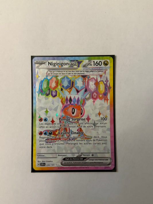Carte Pokémon FA Nigirigon ex (EV8 226) Mint Française + 1 carte mystère