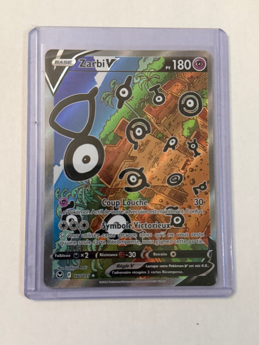 Carte Pokémon ALT Zarbi V (Eb11 177) Mint Française + 1 carte mystère