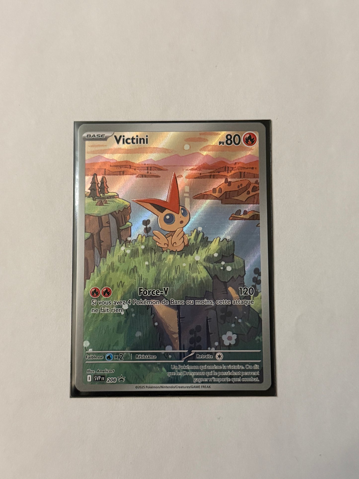 Carte Pokémon Victini Promo (208) Mint Française + 1 carte mystère