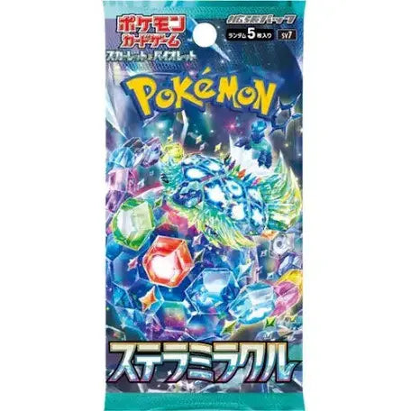 Booster Pokémon Couronne stellaire (Sv7) scellé Japonais + 1 carte mystère offerte sortie de display sans tri