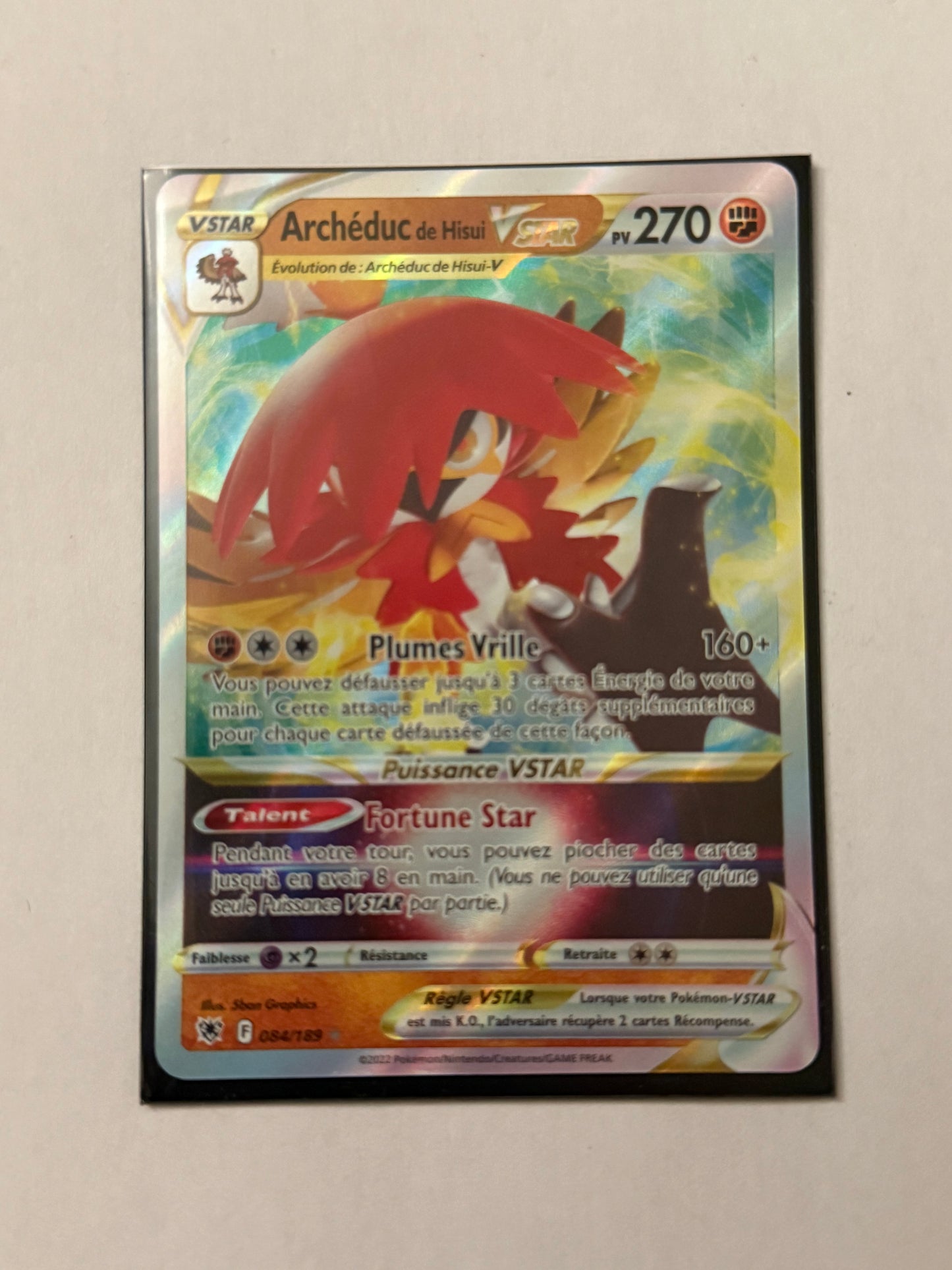 Carte Pokémon Archeduc Vstar (EB10 084) Mint Française + 1 carte mystère