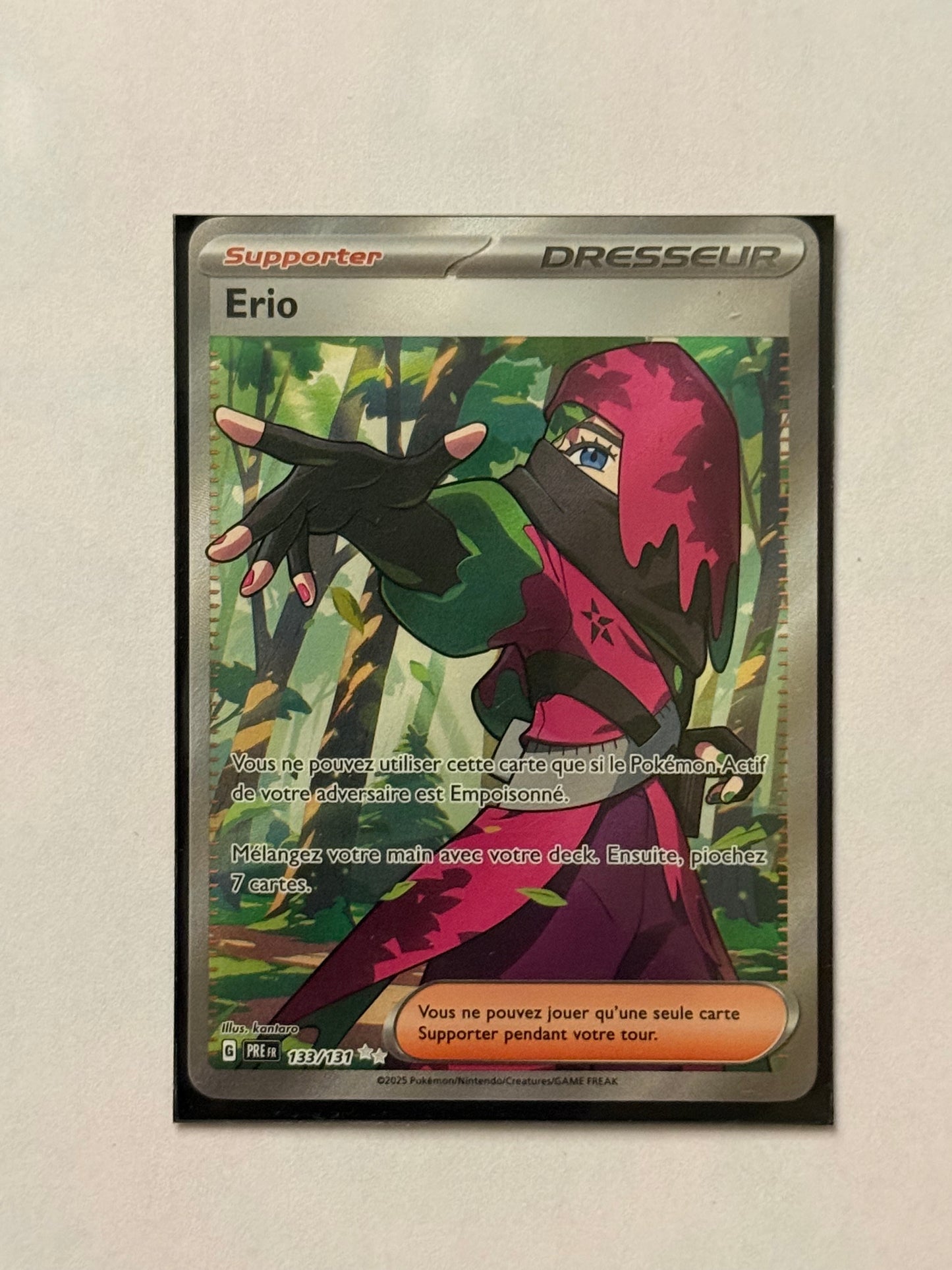 Carte Pokémon FA Erio (Ev8.5 133) Mint Française  + 1 carte mystère
