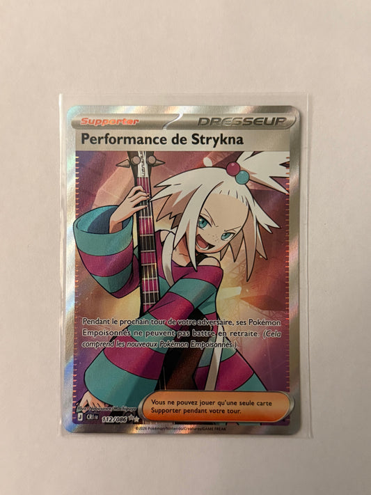 Carte Pokémon FA Strykna ex (M4 112) Mint Française + 1 carte mystère
