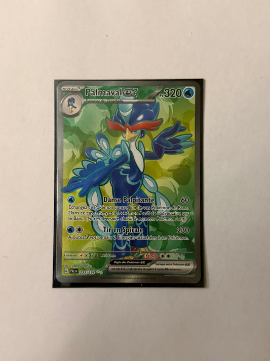 Carte Pokémon FA Palmaval ex (EV2 235) Mint Française + 1 carte mystère