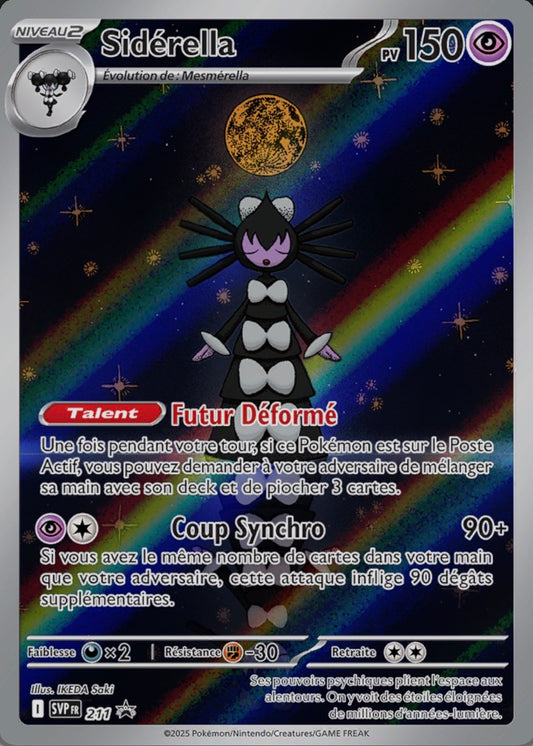 Carte Pokémon Siderella AR (EV10.5 211) FR mint + 1 carte mystère