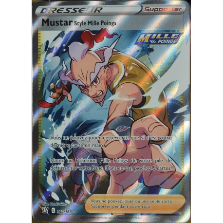 Carte Pokémon Mustar FA (EB3 162) FR mint + 1 carte mystère