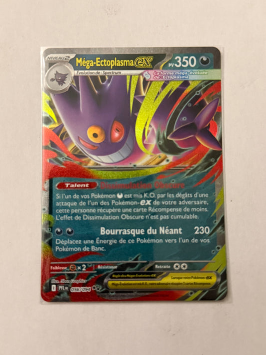 Carte Pokémon Mega Ectoplasma Ex (Me2 056) Mint Française + 1 carte mystère