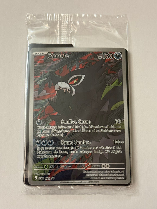 Carte Pokemon Promo Zarude (088) Scellée Française + 1 carte mystère offerte