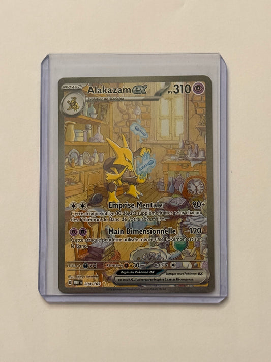 Carte Pokemon ALT Alakazam Ex (Ev3.5 201) Mint Française + 1 carte mystère