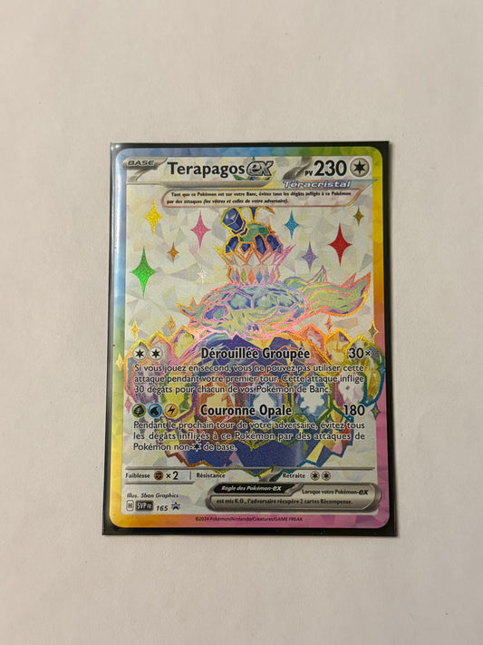 Carte Pokémon Terapagos Promo (165) Mint Française + 1 carte mystère