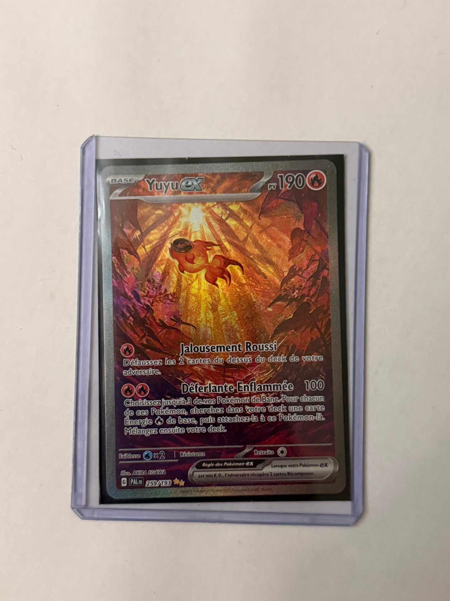 Carte Pokémon ALT Yuyu ex (EV2 259) Mint Française + 1 carte mystère
