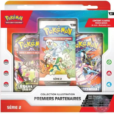 Coffret Pokemon premiers partenaires 2 scellé Français + 1 carte mystère offerte