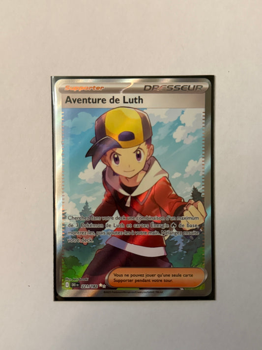 Carte Pokémon FA Aventure de Luth (EV10 221) Mint Française + 1 carte mystère