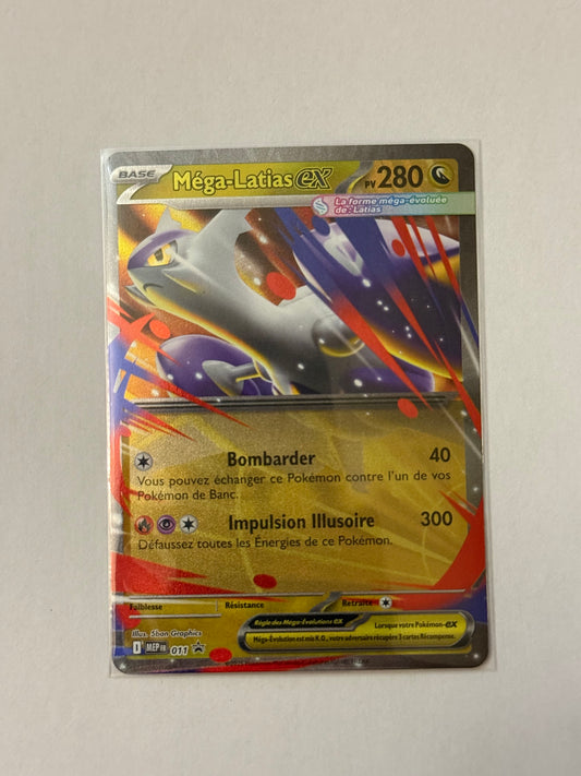 Carte Pokemon Promo Mega Latias ex (011) Mint Française + 1 carte mystère offerte