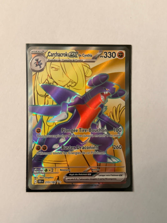 Carte Pokémon FA Carchacrok ex (EV10 215) Mint Française + 1 carte mystère