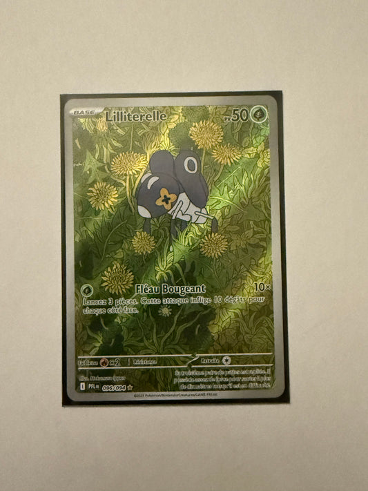 Carte Pokémon AR Liliterelle (Me2 096) Mint Française + 1 carte mystère