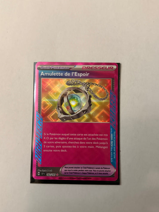 Carte Pokémon Amulette espoir (EV8 162) Mint Française + 1 carte mystère
