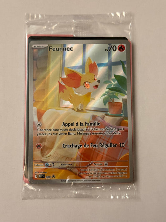 Carte Pokemon Promo Feunnec (080) Scellée Française + 1 carte mystère offerte