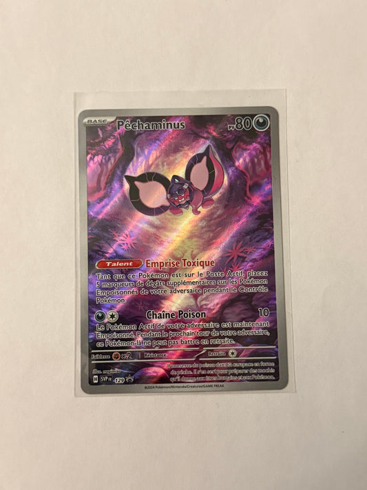 Carte Pokémon Pechaminus Promo (129) Mint Française + 1 carte mystère