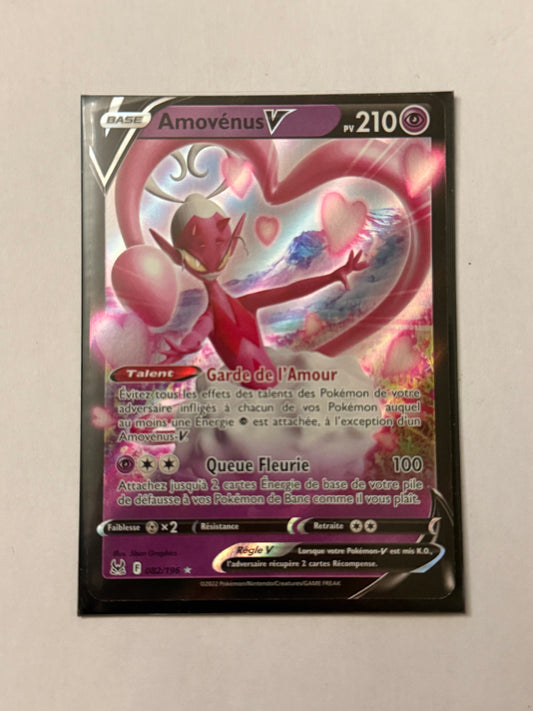 Carte Pokémon Amovenus V (EB12 082) Mint Française + 1 carte mystère