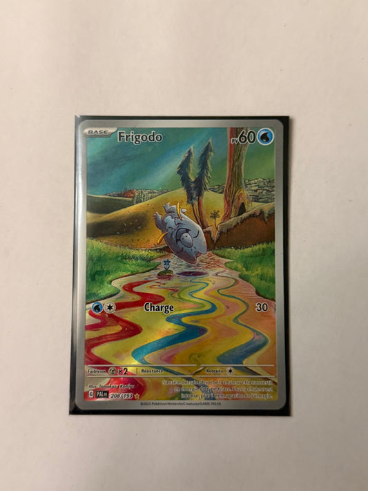 Carte Pokémon AR Frigodo (EV2 208) Mint Française + 1 carte mystère