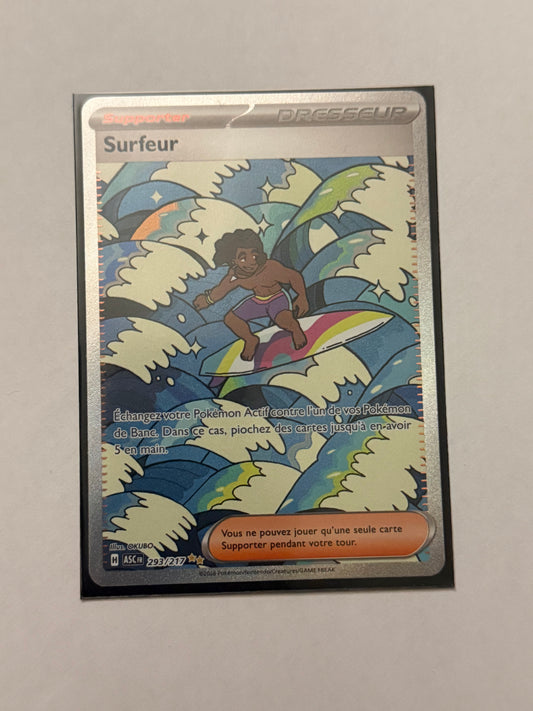 Carte Pokémon ALT Surfeur (Me2.5 293) Mint Française + 1 carte mystère