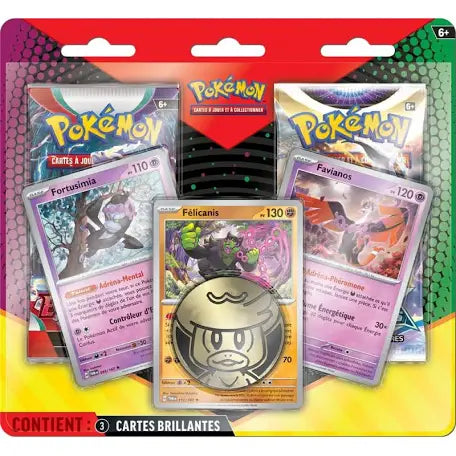 Duo pack Pokémon Fortusimia (Eb9 Ev1) scellé Français + 1 carte mystère offerte
