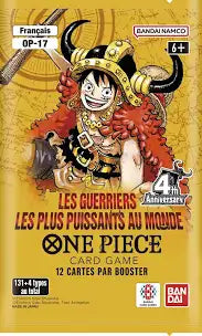 Booster One Piece (Op17) scellé Français + 1 carte mystère offerte