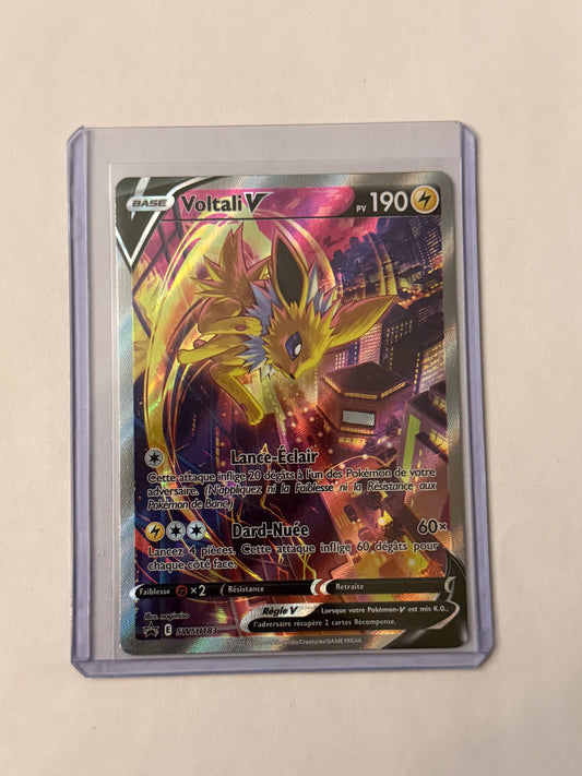 Carte Pokémon Voltali V Promo (Swsh183) Mint Française + 1 carte mystère