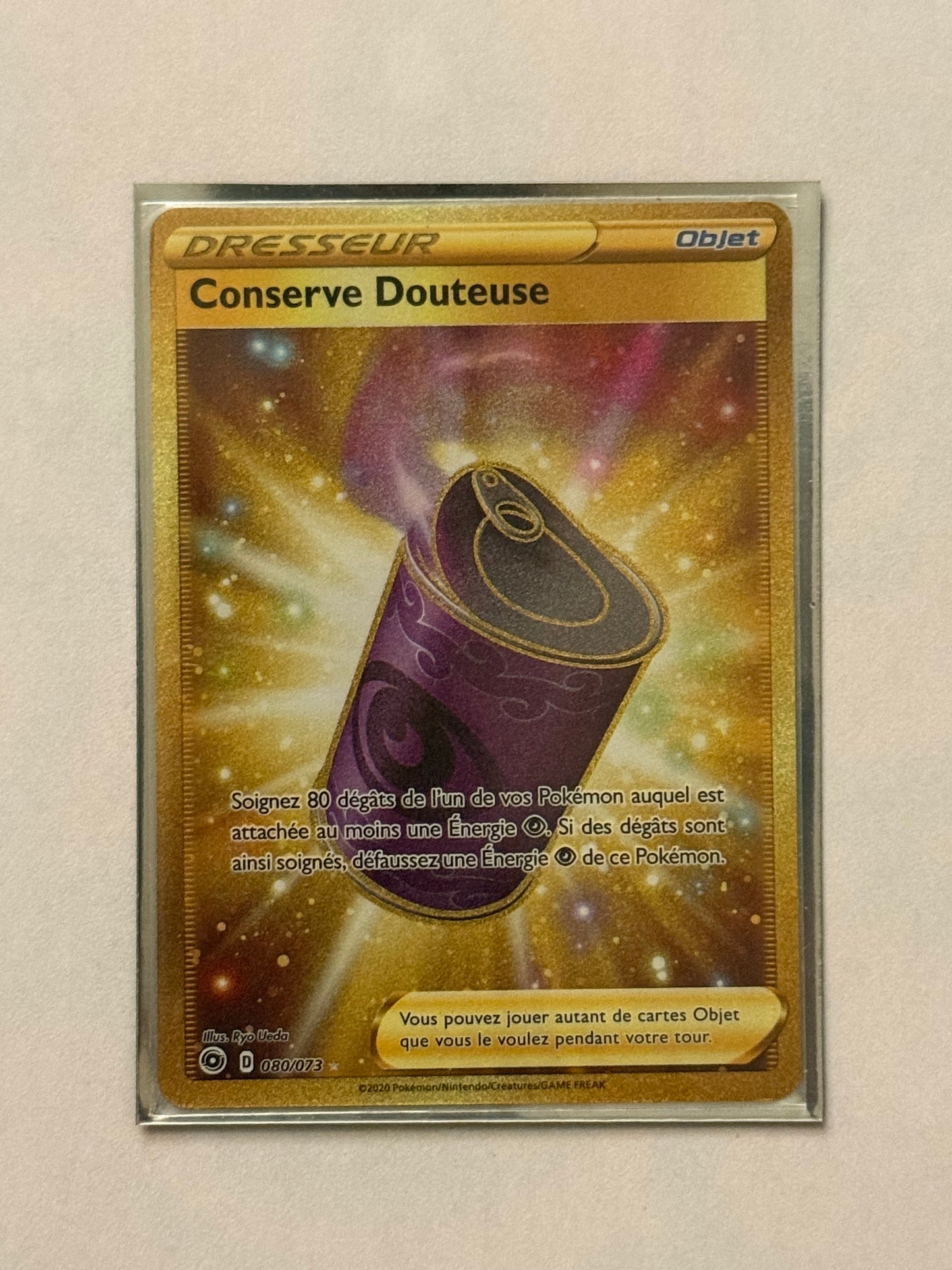 Carte Pokémon FA Conserve Douteuse Gold (Eb3.5 080) Mint Française  + 1 carte mystère