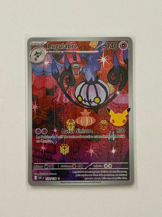 Carte Pokémon AR Lugulabre (30ans 137) mint française + 1 carte mystère offerte